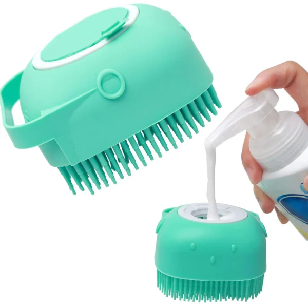 Pet Shampoo Silicone Massage Brush