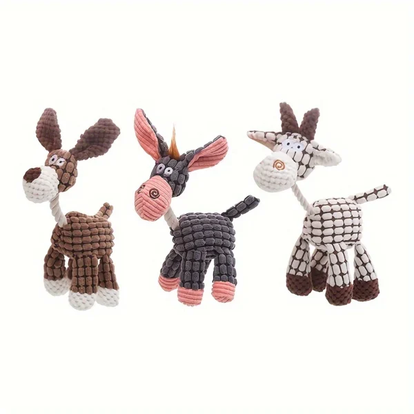 Cute Soft Durable Stuffed Plush Dog Chew Toys - Image 3