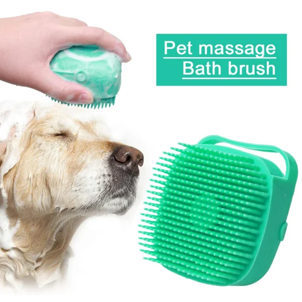 Pet Shampoo Silicone Massage Brush - Image 4